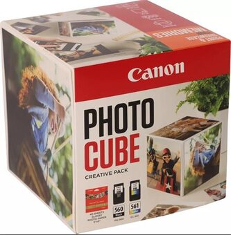 Canon CARTRIDGE  PG-560/CL-561 PHOTO CUBE Creative Pack White Orange - 5x5 fotopapír (PP-201 40 obr.)