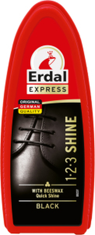 Erdal 1-2-3 Shine černá samoleštící houbička na obuv, 1 ks