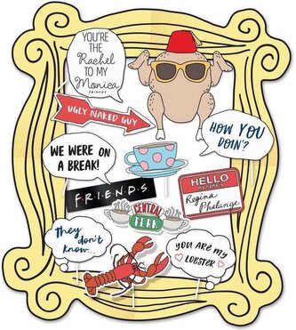 Dekorační fotorámeček Friends|Přátelé: Kukátko (87 x 99 cm)