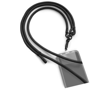 Hama šňůrka na mobil, univerzální, nastavitelná, s karabinkou, 2 m, černá Hama šňůrka na mobil, univerzální, nastavitelná, s karabinkou, 2 m, černá