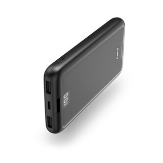 Hama Performance 10, powerbanka 10000 mAh, 3 A, výstup: 1x USB-C, 2x USB-A, LED displej Hama Performance 10, powerbanka 10000 mAh, 3 A, výstup: 1x USB-C, 2x USB-A, LED displej