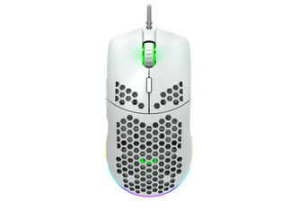CANYON herní myš drátová Puncher GM-11, sensor Pixart PAW3519, makra, bílá