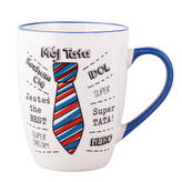 KUBEK SUDADLO S MODRÝM UCHEM PORCELÁN NBC 300ML S MOTIVEM "MŮJ TATÍNEK"