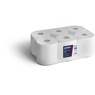 Toaletní papír KAREN Jumbo 190, 2 vrstvy, celulóza, 100m (12 ks v balení)