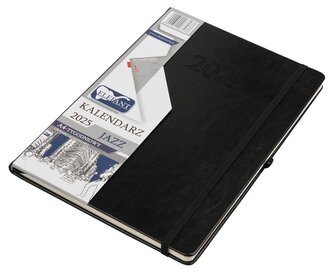 Kalendarz 2025 A4 tygodniowy Jazz czarny