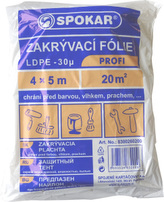 Zakrývací fólie 4x5m, LDPE - 30MY