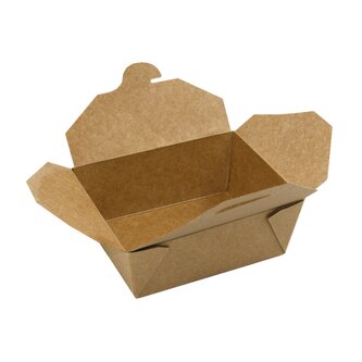 Krabička / box (PAP-Mix/PET) nepromastitelný kraft `M` 151 x 120 x 65 mm 1300ml (50 ks)