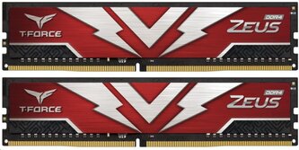 T-FORCE DIMM DDR4 64GB (Kit of 2) 3000MHz CL16 ZEUS Gaming Memory Červená