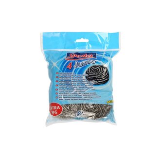 Spontex Jumbo nerezová drátěnka 4 ks