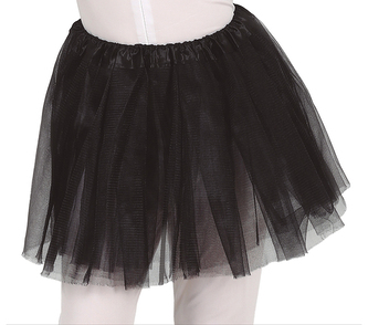 Dětská tylová sukně Tutu černá 31 cm