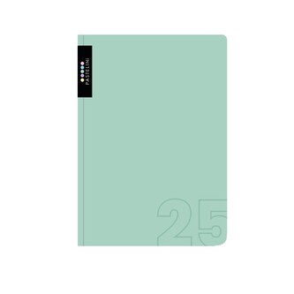 Diář A5 týdenní PASTELINI zelená 2025, 14,3 × 20,5 cm