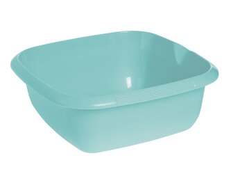 ČTVERCOVÁ MISKA 34X34CM 8L S VÝLEVKOU VODNÍ MODRÁ (10556)