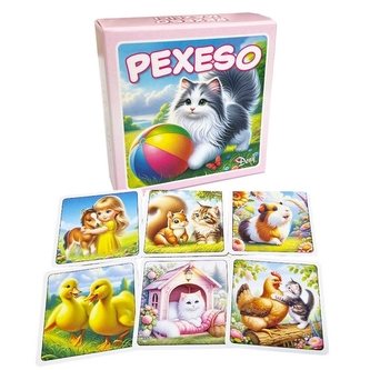 Pexeso Mazlíčci Růžové v krabičce