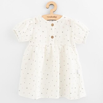Kojenecké mušelínové šaty New Baby Zora - velikost 68 (4-6m)
