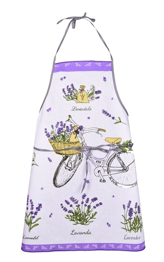 Zástěra kuchyňská, Provence levandule, fialová