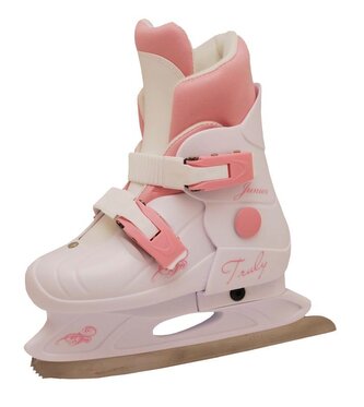 Dívčí zimní brusle TRULY® JUNIOR, vel. M(33-36), bílo-ružové