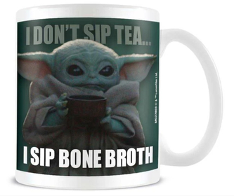 Keramický hrnek Star Wars|Hvězdné války: TV seriál The Mandalorian Grogu Vývar z kostí (objem 315 ml)