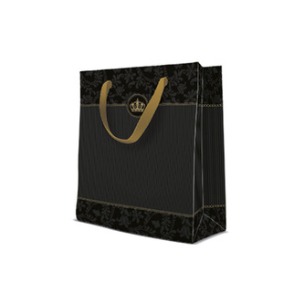 Dárková taška Premium Gold Crown, střední velikost