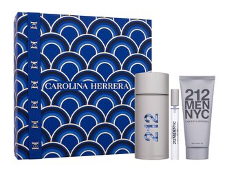 Carolina Herrera 212 NYC Men toaletní voda 100 ml + toaletní voda 10 ml + gel po holení 100 ml