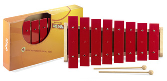 Stagg META-J8 RD, metalofon, 8 červených kamenů