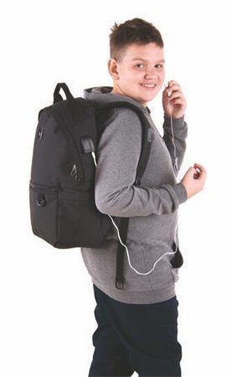 Batoh "Cloud", černá, s přihrádkou na notebook, PULSE 121818