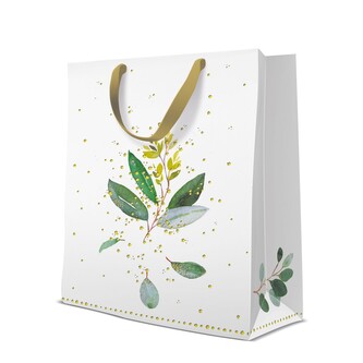 Dárková taška velká - Golden Eucalyptus 26,5x13x33,5 cm