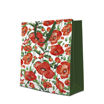 Dárková taška velká - Flanders Poppy 30x12x41 cm