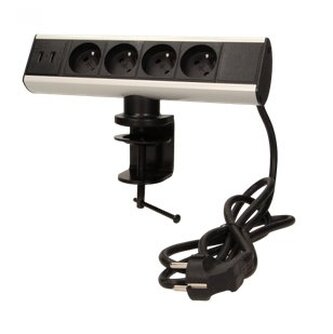 ORNO OR-AE-13103 Stolní zásuvka se svorkami, 1.8m kabel