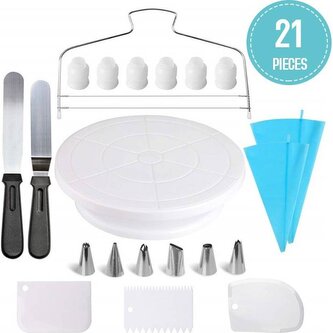 Sada na dekorování dortů 21 kusů - Cakesicq