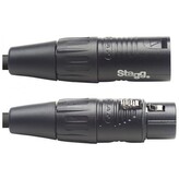 Stagg NDX1R-3, DMX kabel, 3pin XLR, 110 Ohm, délka 1m