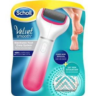 Scholl Elektrický pilník na chodidla Velvet Smooth a extra drsná rotační hlavice s diamantovými krystalky woman