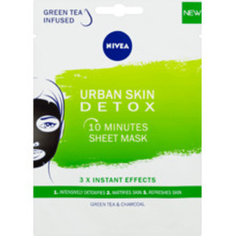 Nivea Detoxikační textilní 10 minutová maska Urban Skin (10 Minutes Sheet Mask) 1 ks woman