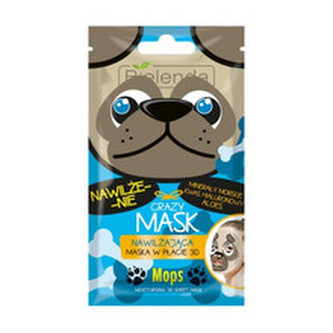 Bielenda Hydratační maska 3D Crazy Mask (Moisturizing 3D Sheet Mask Dog) 1 ks woman