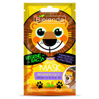Bielenda Regenerační maska 3D Crazy Mask (Regenerating 3D Sheet Mask Lion) 1 ks woman