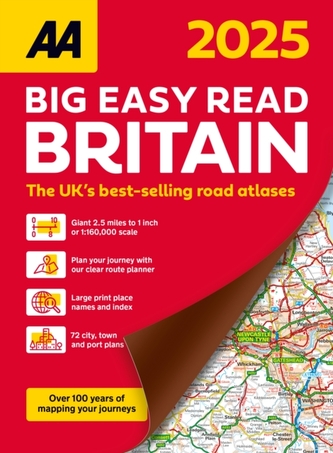 AA Big Easy Read Atlas Britain 2025 AA Big Easy Read Atlas Britain 2025