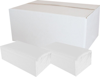 Papírové ručníky ZZ do zásobovače, 1vrstvé, extra bílé, 4000 ks