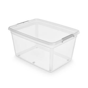 BASESTORE PLASTOVÝ BOX 79X59X43CM 140L TRANSPARENT (2922)