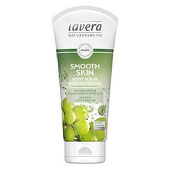 Lavera Tělový peeling Smooth Skin Bio hroznové víno a Bio zelená káva (Body Scrub) 200 ml woman