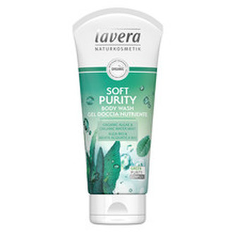 Lavera Sprchový a koupelový gel Soft Purity Bio řasa a Bio máta vodní (Body Wash Gel) 200 ml woman