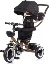 CHIPOLINO Tříkolka se stříškou Jazz 2v1 Ebony