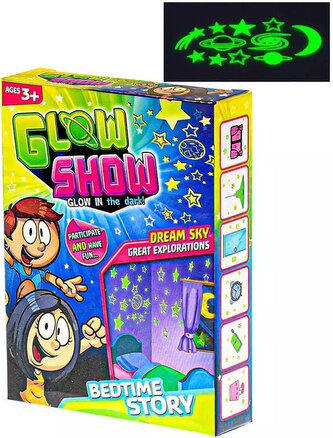 Hvězdičky dekorace na stěnu noční obloha svítí ve tmě 24ks 3 druhy