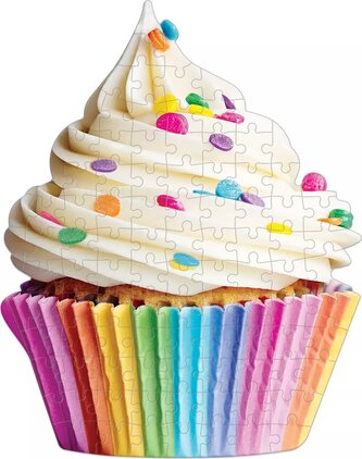 GALISON Tvarové puzzle Sladký cupcake 100 dílků