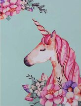 KIK Malování podle čísel: Jednorožec, plátno na rámu 40x50 cm