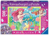 RAVENSBURGER Puzzle s drahokamy Arielin podmořský ráj 500 dílků