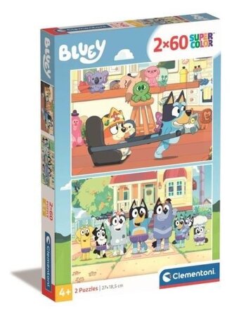 CLEMENTONI Puzzle Bluey 2x60 dílků