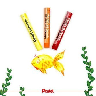 Voskovky "Arts", 12 neonových a metalických barev, PENTEL PHN-MF12