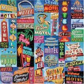 GALISON Čtvercové puzzle Motelové poutače 500 dílků