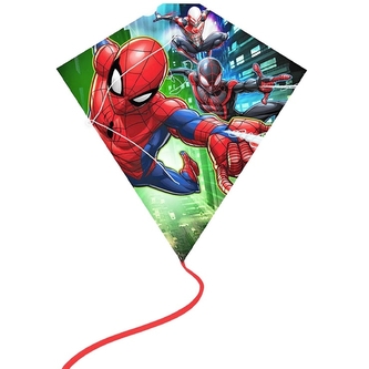 Drak létající Spiderman 59x59cm diamant plastový v sáčku