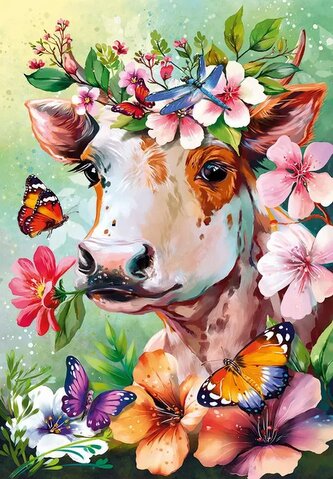 CHERRY PAZZI Puzzle Páni, kráva! 500 dílků