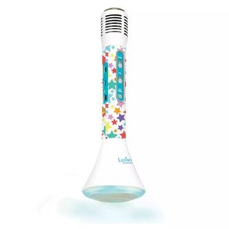 Bezdrátový karaoke mikrofon iParty s vestavěným reproduktorem a světelnými efekty